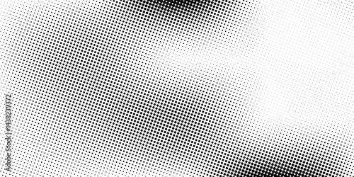 Set of halftone dots gradient pattern texture isolated on white background. Straight dotted spots using halftone circle dot raster texture. Vector blot half tone collection.