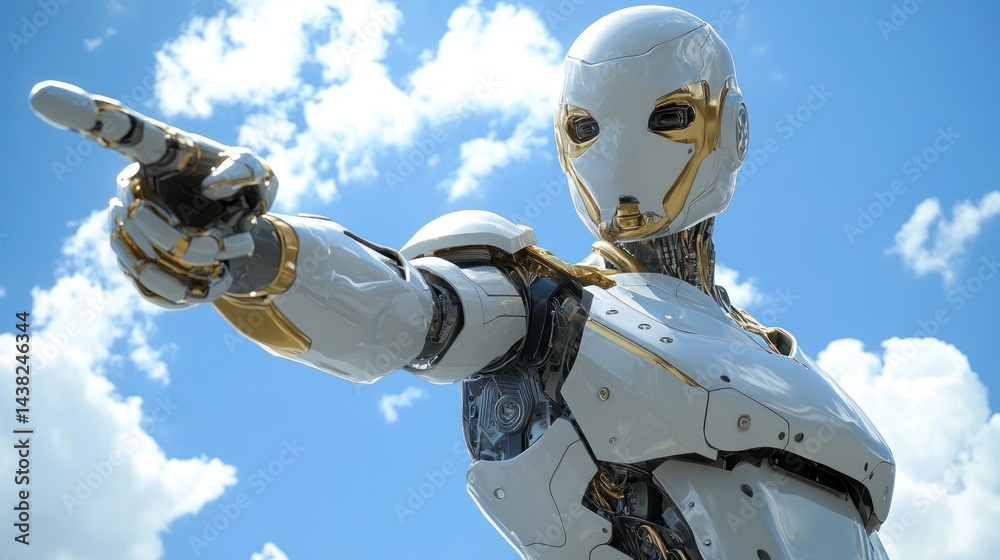 Naklejka premium Advanced Robotics: A Futuristic Vision of Artificial Intelligence
