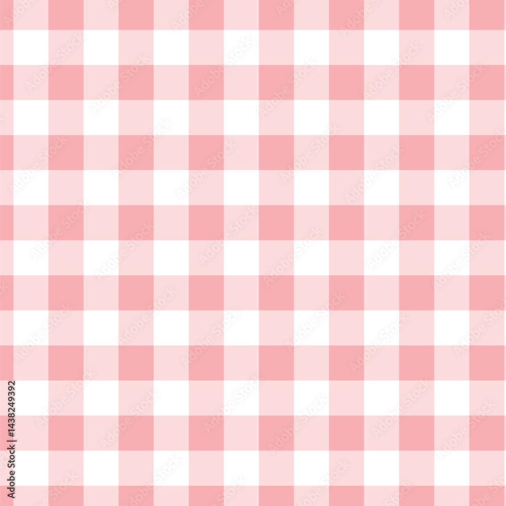 Pastel color gingham check seamless pattern design