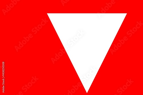 Free Download Bold Graphic Red Background with Inverted White Triangle Minimalist Design - GFXLoad