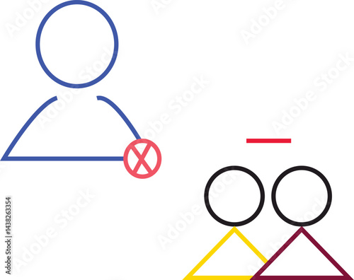 vector illustration of a man holding a sign