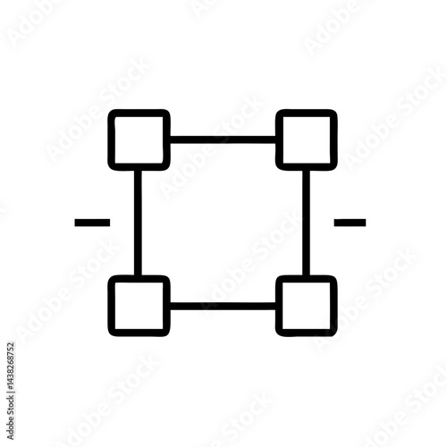 Abstract black design element ideal for logo branding graphic design projects and scalable artwork