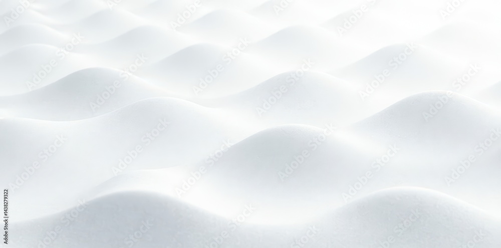 Naklejka premium Subtle white wave pattern, continuous seamless texture, illustration, ripple
