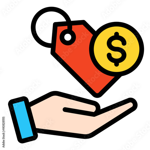 Price Tag  Icon Element For Design	