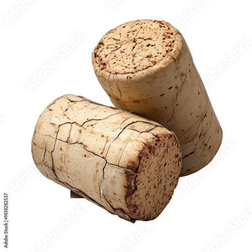 champagne cork isolated on transparent background
