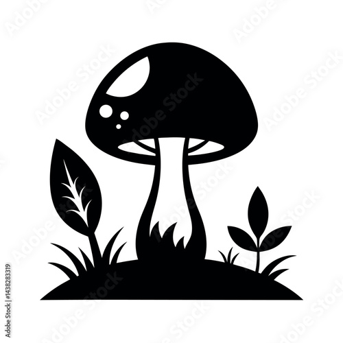 Mushroom Flat Vector Artwork