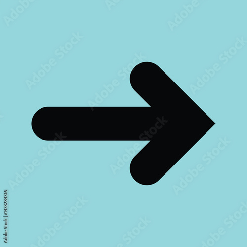 Minimalist Left Arrow Icon, Clear Direction Vector for Digital Navigation