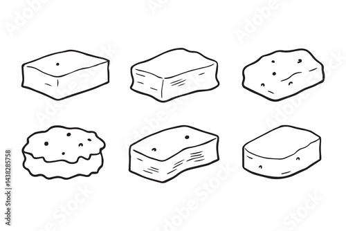 Sponge line art
