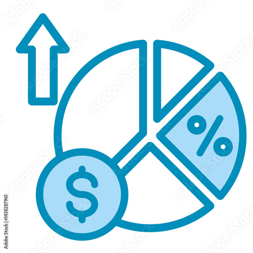 Margin Analysis  Icon Element For Design	