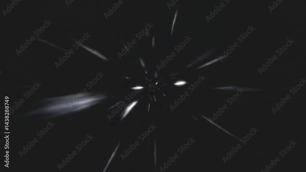 Zoom effect with radial cartoon lines and flashes Zoom effect with radial cartoon lines and flashes