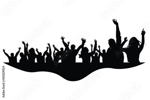 Abstract Illustration of Youth Day Logo Symbol Silhouette Dance Party Freedom Icon
