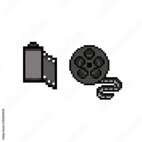 film roll icon pixel art