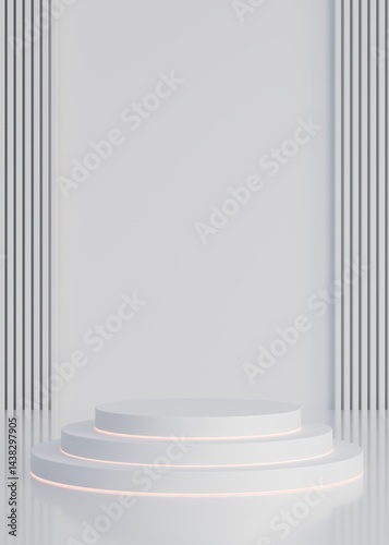 3D rendering simple product background