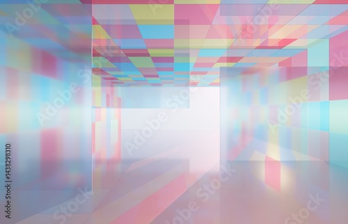 3D rendering colorful abstract background