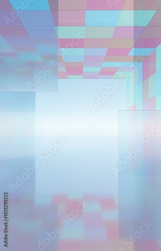 3D rendering colorful abstract background