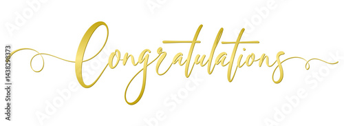 Congratulations lettering greeting sign. Handwritten modern brush lettering isolated on white background. Vector text for greeting card, banner, poster, t-shirt
