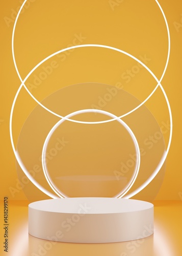 3D rendering simple product background