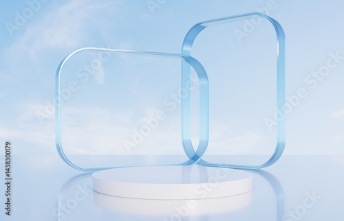 3D rendering simple product background