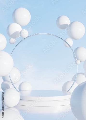 3D rendering simple product background