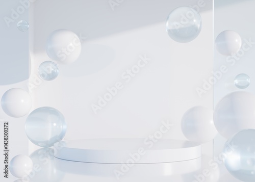 3D rendering simple product background