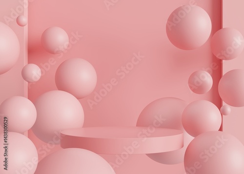 3D rendering simple product background