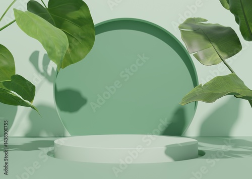 3D rendering simple product background