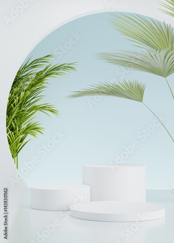 3D rendering simple product background