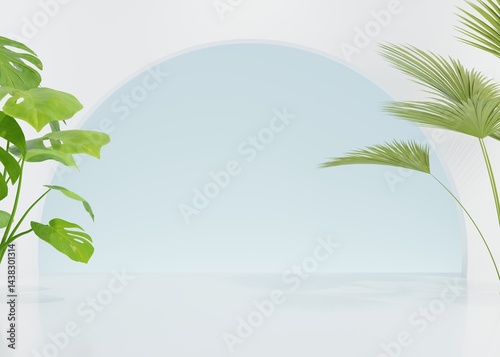 3D rendering simple product background