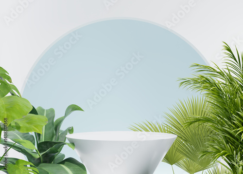 3D rendering simple product background