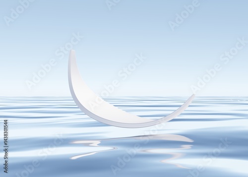 3D rendering simple product background