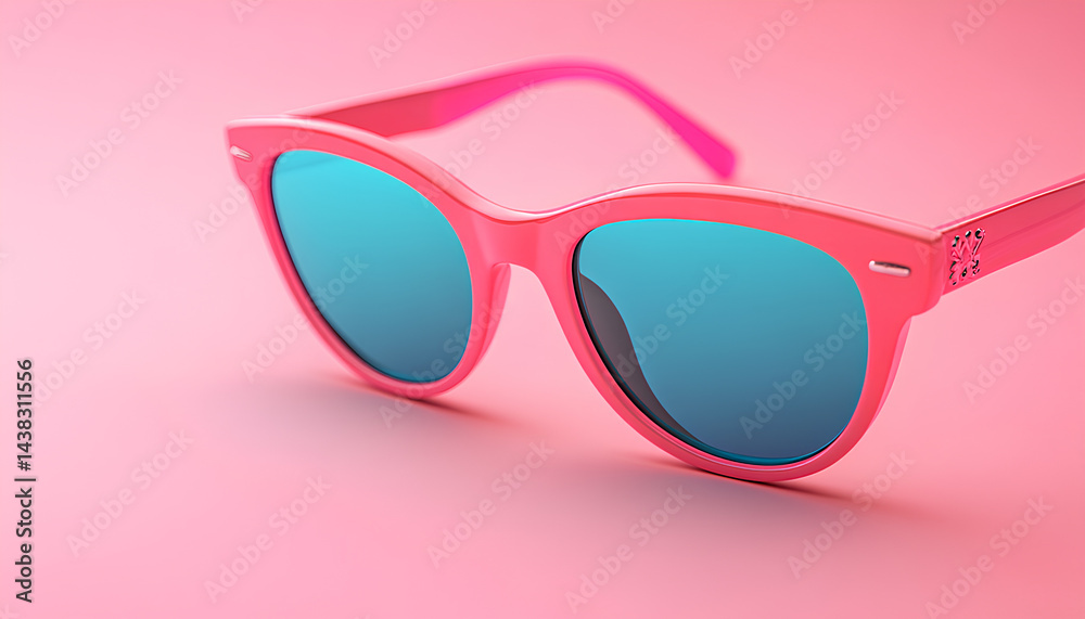 The transparent pink frames of these gradient-tinted sunglasses bring to mind the carefree feelings of summer The transparent pink frames of these gradient-tinted sunglasses bring to mind the carefree feelings of summer