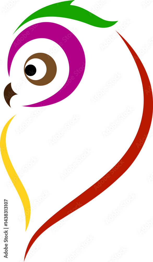 Obraz premium bird logo vector illustration