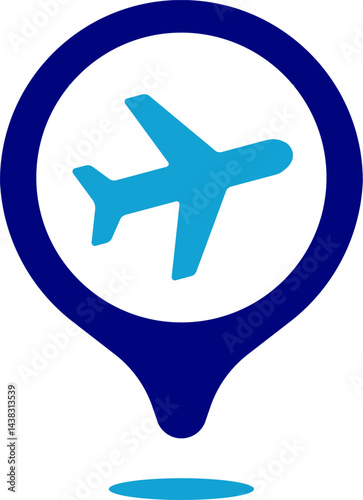 Airplane icon vector illustration. Airport sign. Travel Icon. Travelling. Tour and travel with airplane