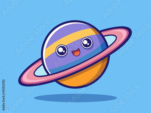 planet saturn with rings                          