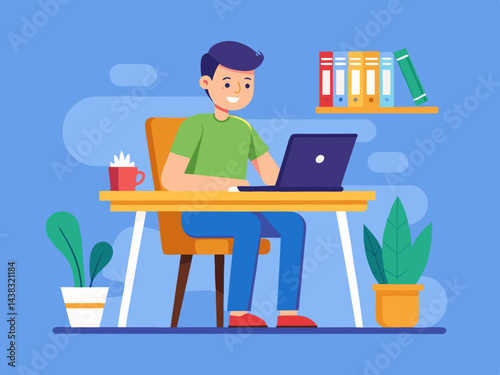 creative freelancer working                       