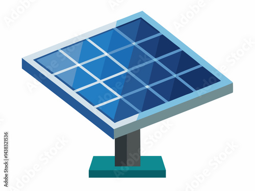 solar panel vector art               