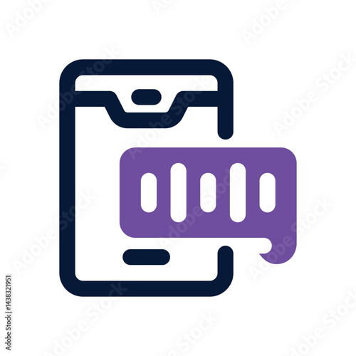 voice recognition duotone icon. Sleek and modern vector icon for websites, mobile apps, marketing materials, and corporate design. Fully scalable and ready to use.