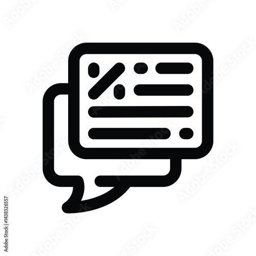 bargain line icon. Clean and minimalist vector icon for websites, mobile apps, presentations, and logos. Fully scalable and customizable for any project.