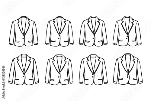 Blazer line art
