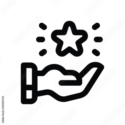 loyalty line icon. Clean and minimalist vector icon for websites, mobile apps, presentations, and logos. Fully scalable and customizable for any project.