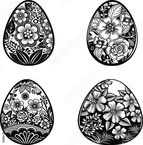 Floral Easter Egg