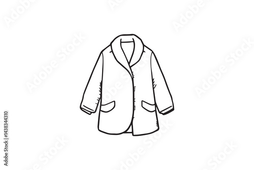 Overcoat line art