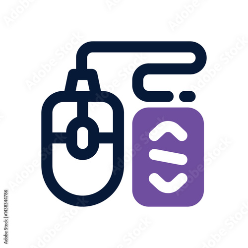 mouse dual tone icon. Sleek and modern vector icon for websites, mobile apps, marketing materials, and corporate design. Fully scalable and ready to use.