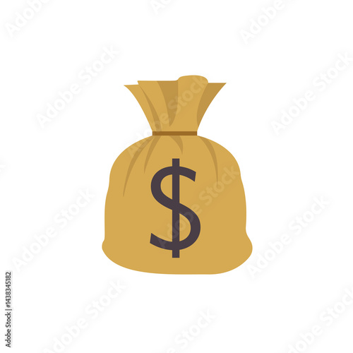 Money burlap bag currency finance cash vector symbol illustration icon symbol sign sack euro