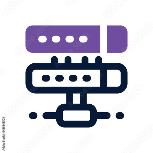 hosting dual tone icon. Sleek and modern vector icon for websites, mobile apps, marketing materials, and corporate design. Fully scalable and ready to use.