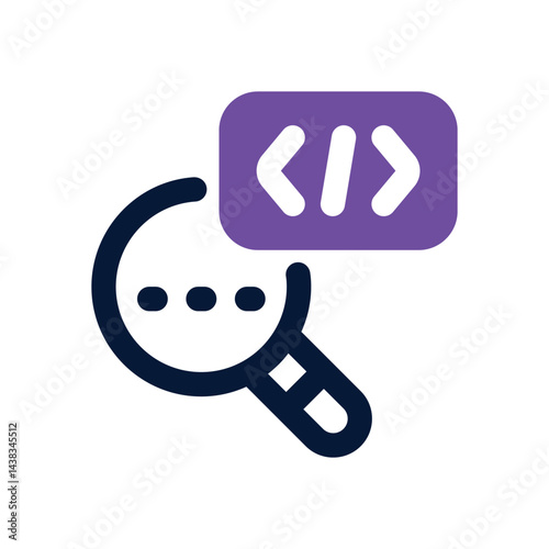 search dual tone icon. Sleek and modern vector icon for websites, mobile apps, marketing materials, and corporate design. Fully scalable and ready to use.