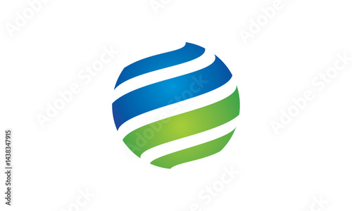 globe sphere technology logo