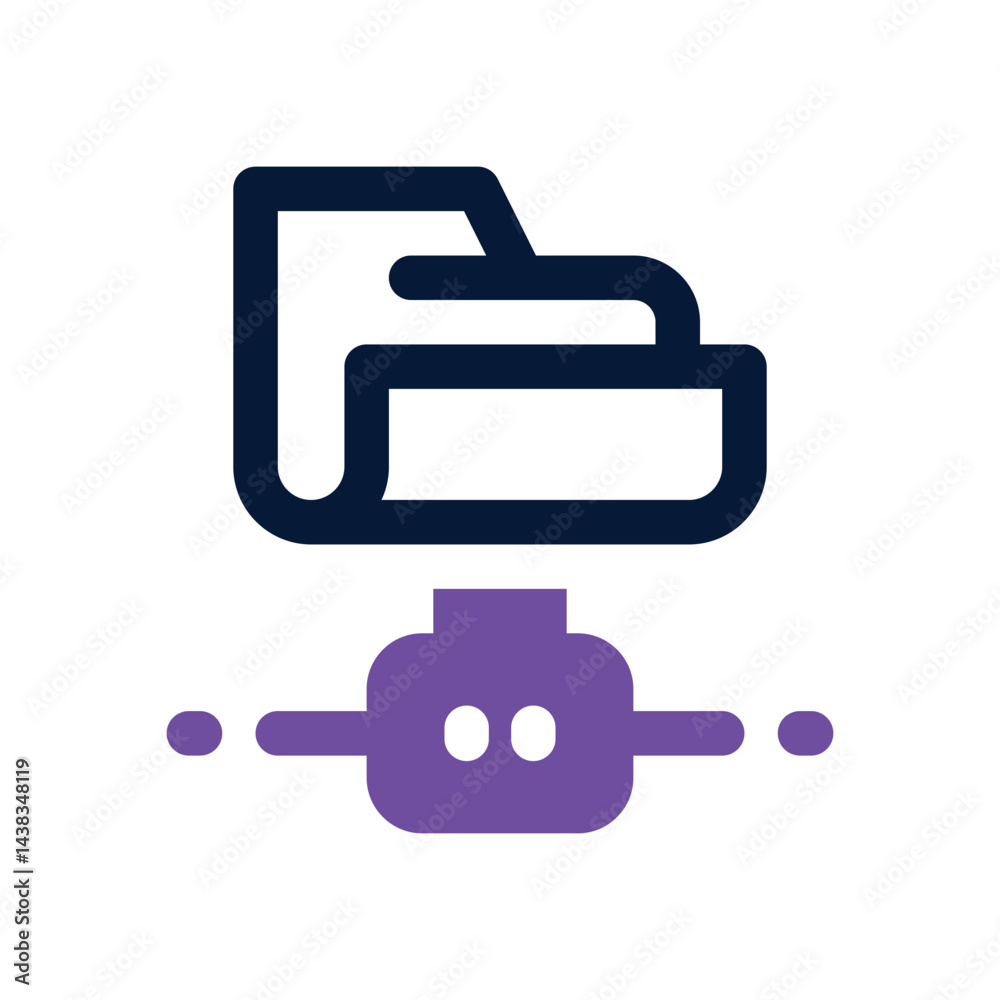 folder network duotone icon. Sleek and modern vector icon for websites, mobile apps, marketing materials, and corporate design. Fully scalable and ready to use. folder network duotone icon. Sleek and modern vector icon for websites, mobile apps, marketing materials, and corporate design. Fully scalable and ready to use.