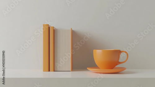 3d-renderd a cup of coffee