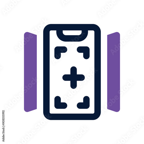 smartphone duotone icon. Sleek and modern vector icon for websites, mobile apps, marketing materials, and corporate design. Fully scalable and ready to use.